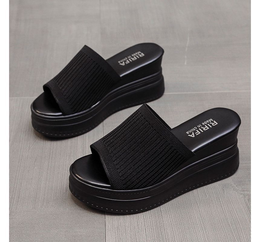 Wedge Heel Platform Sandals - Chunky