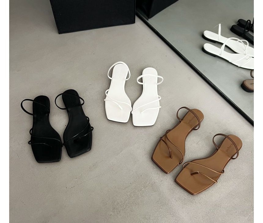 Strappy Thong Sandals - Minimal