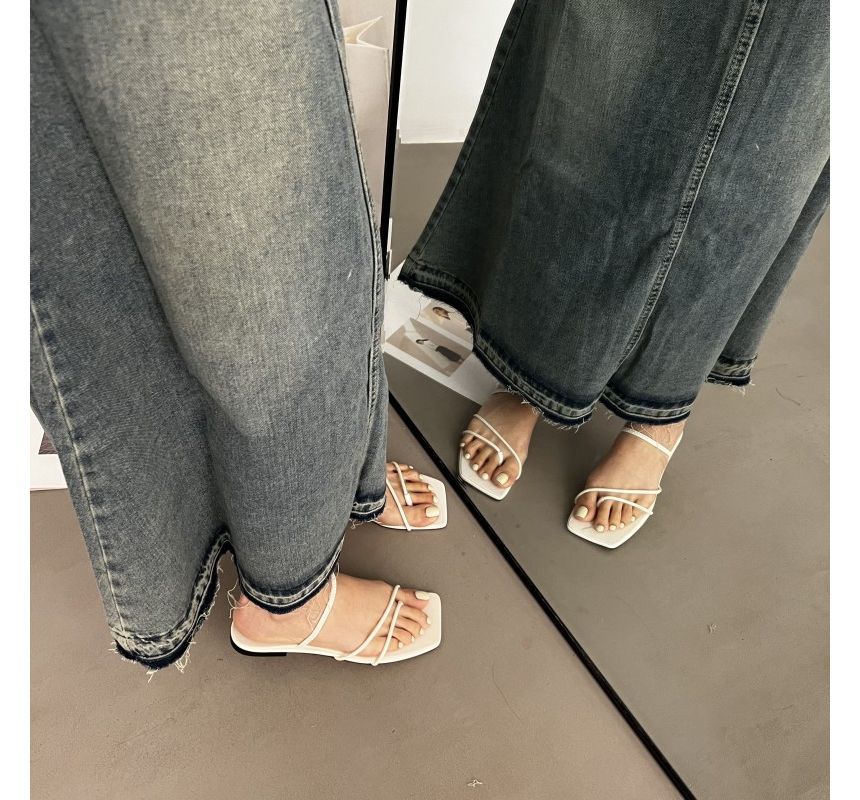 Strappy Thong Sandals - Minimal