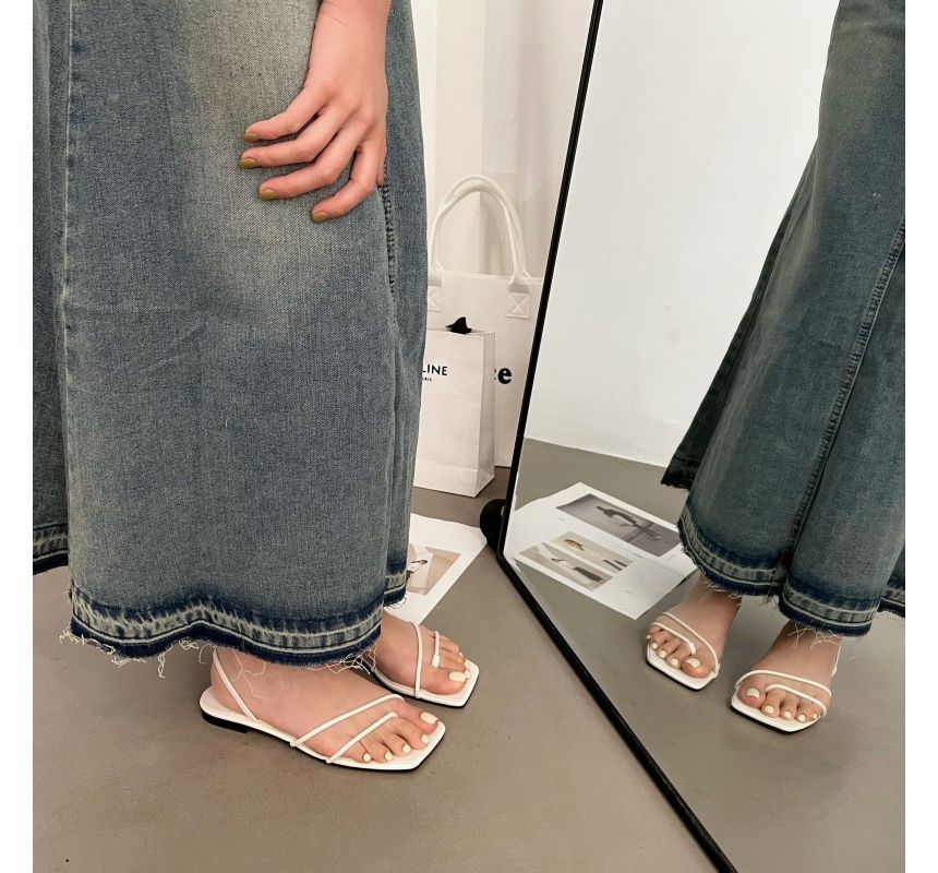Strappy Thong Sandals - Minimal