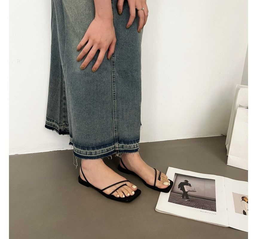 Strappy Thong Sandals - Minimal