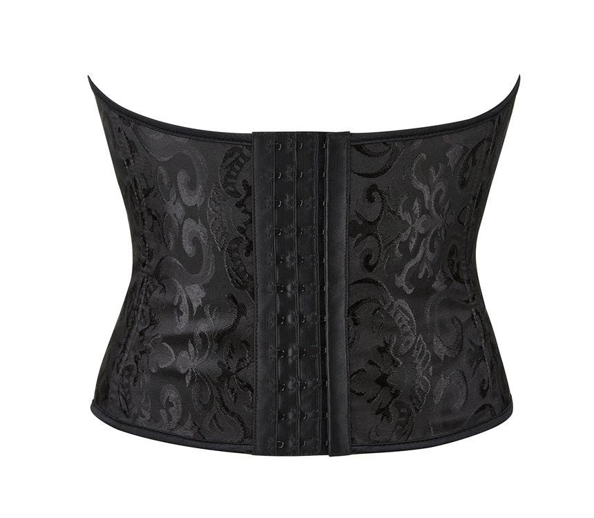 Jacquard Lace-Up Corset Top