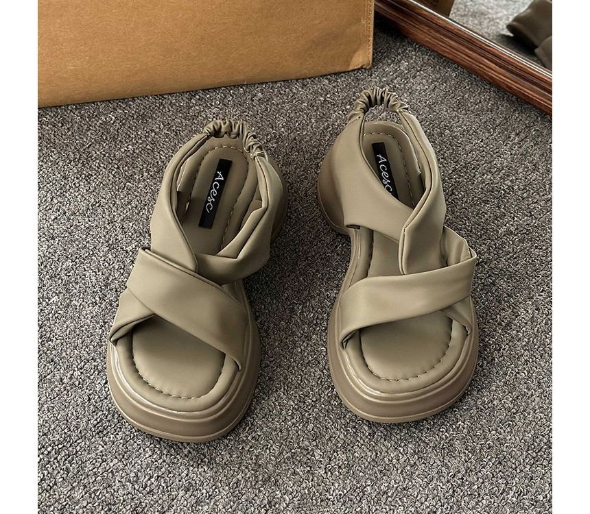 Knot Platform Slingback Sandals - Chunky