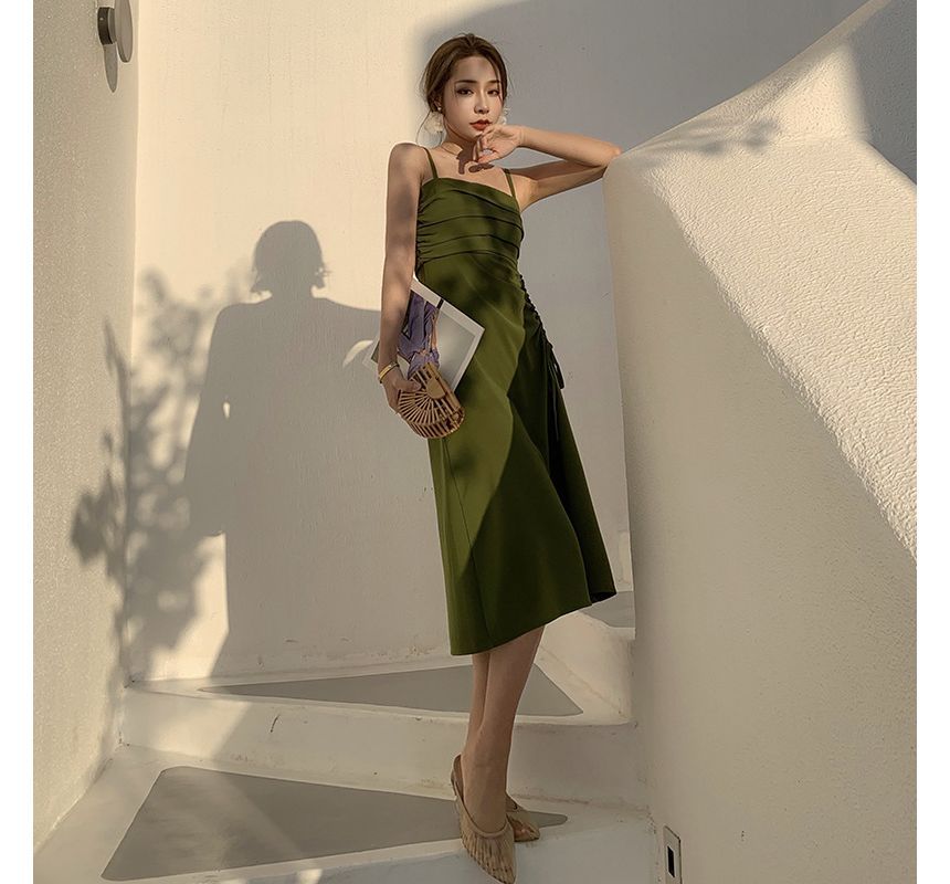 Strap Dress with Thin Straps