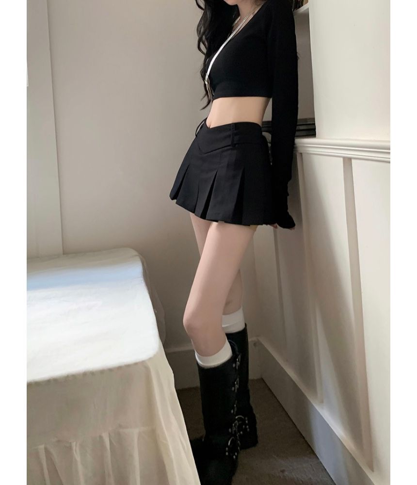 Medium Size Denim Mini Skirt