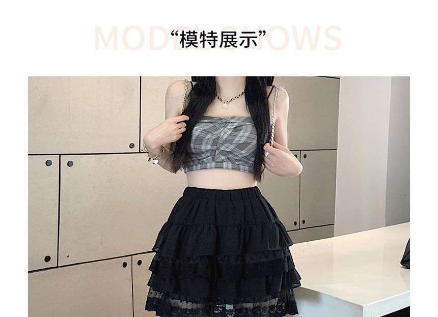 Small Size Denim A-Line Mini Skirt