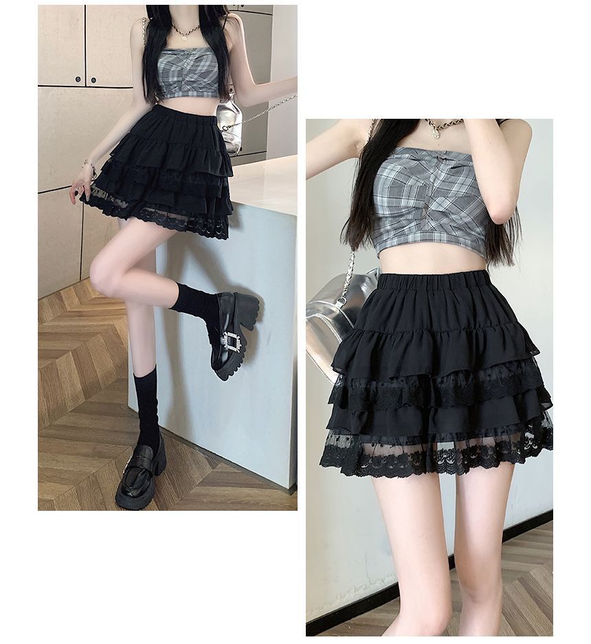 Small Size Denim A-Line Mini Skirt
