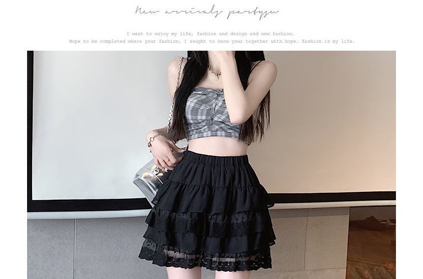 Small Size Denim A-Line Mini Skirt