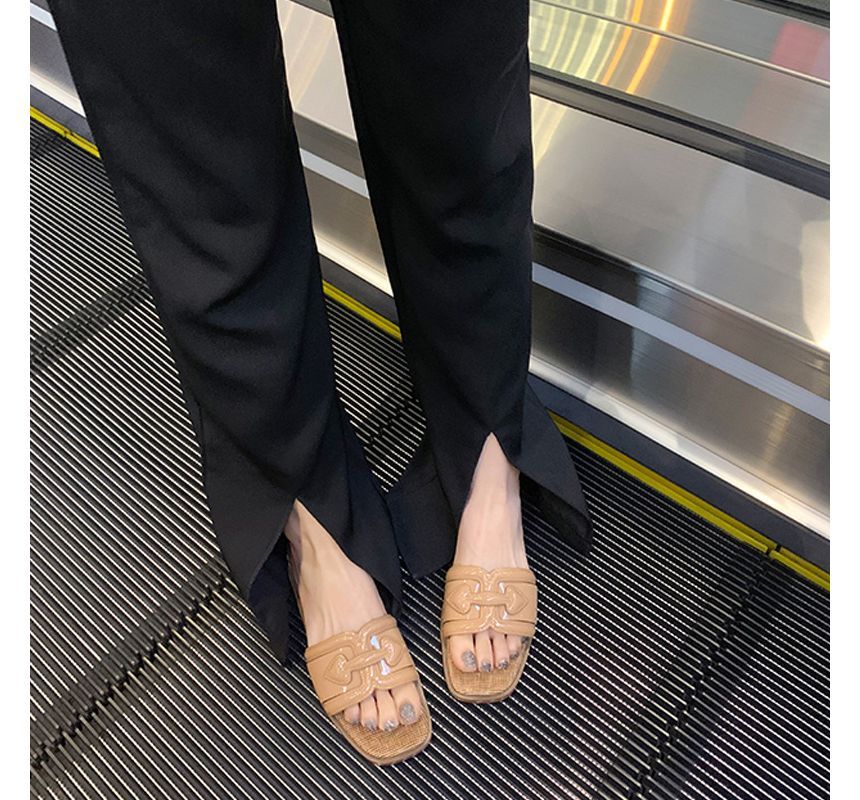 Buckled Slide Sandals - Minimal