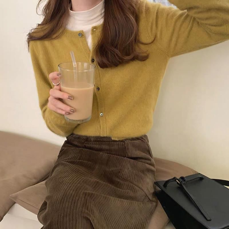 Classic Plain Cardigan