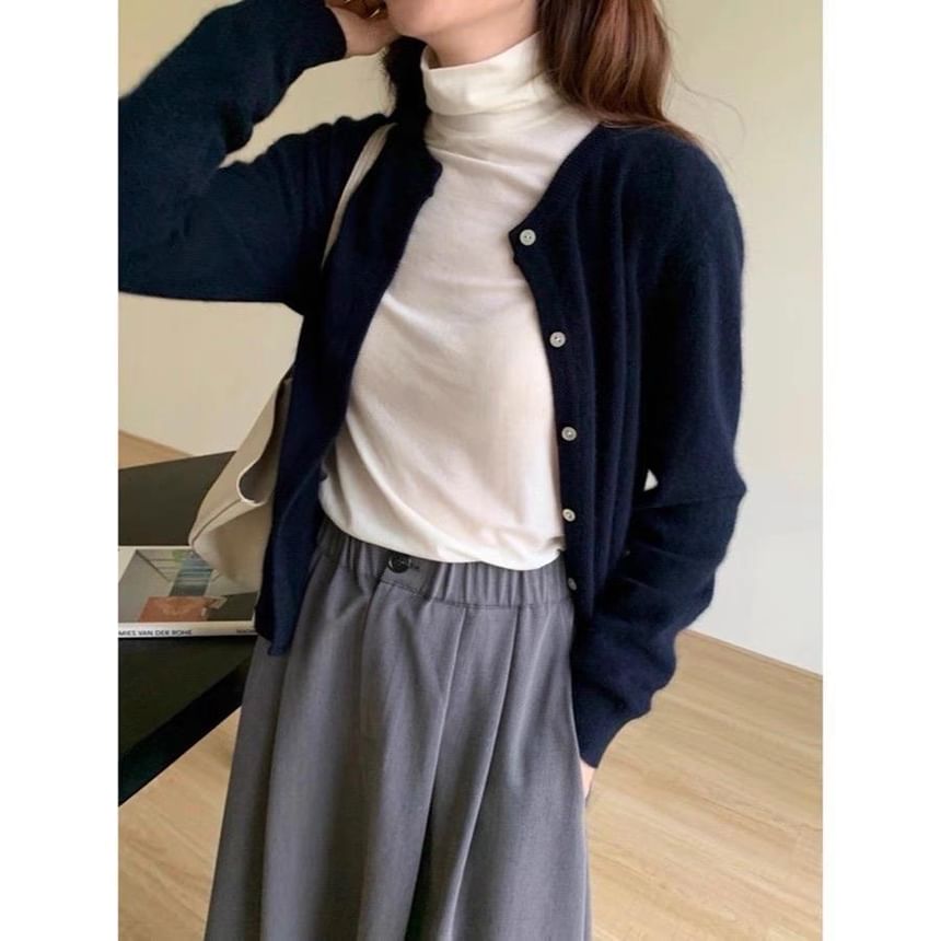 Classic Plain Cardigan