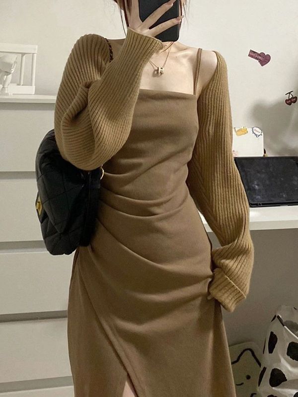 Puff Sleeve Knit Shrug