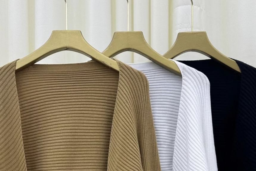 Puff Sleeve Knit Shrug