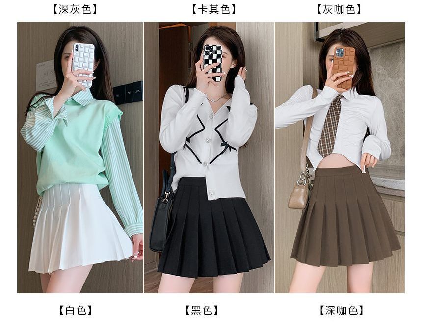 Simple Pleated Skirt for Everyday Wear