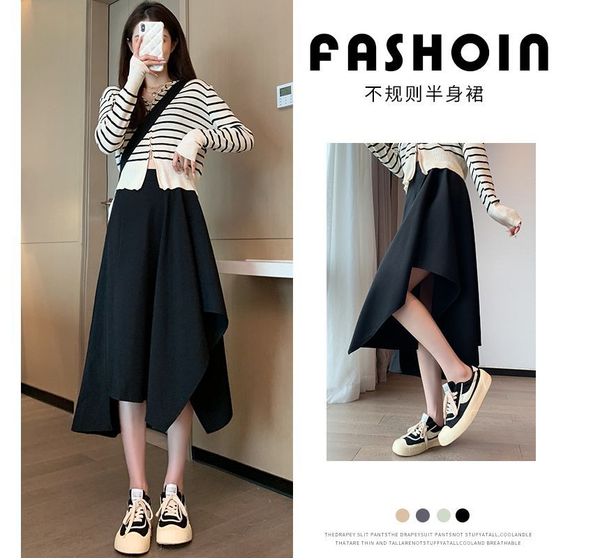 Asymmetric A-Line Skirt for Modern Style