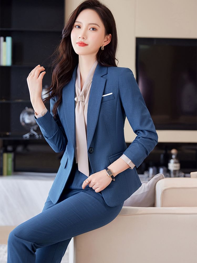 Versatile Blazer, Pencil Skirt, and Tapered Pants Ensemble