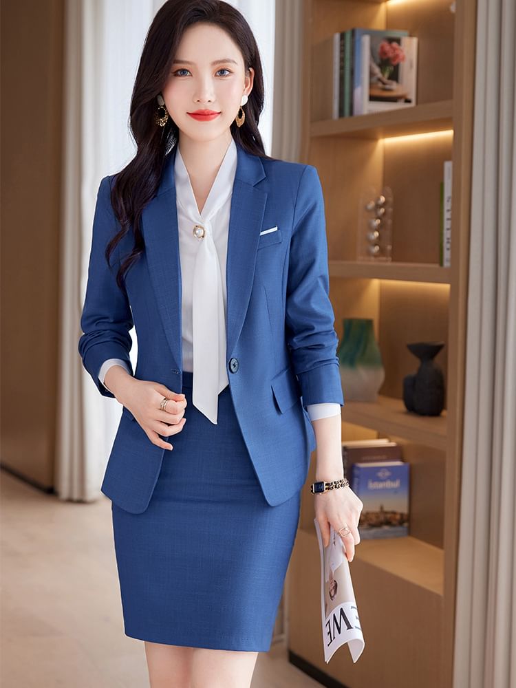 Versatile Blazer, Pencil Skirt, and Tapered Pants Ensemble