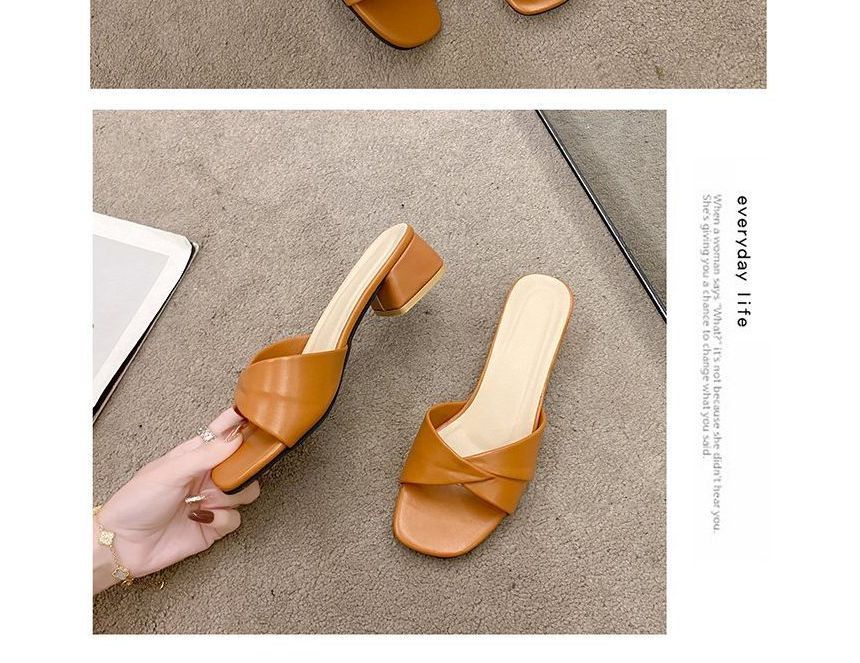 Chunky Knot Slide Sandals