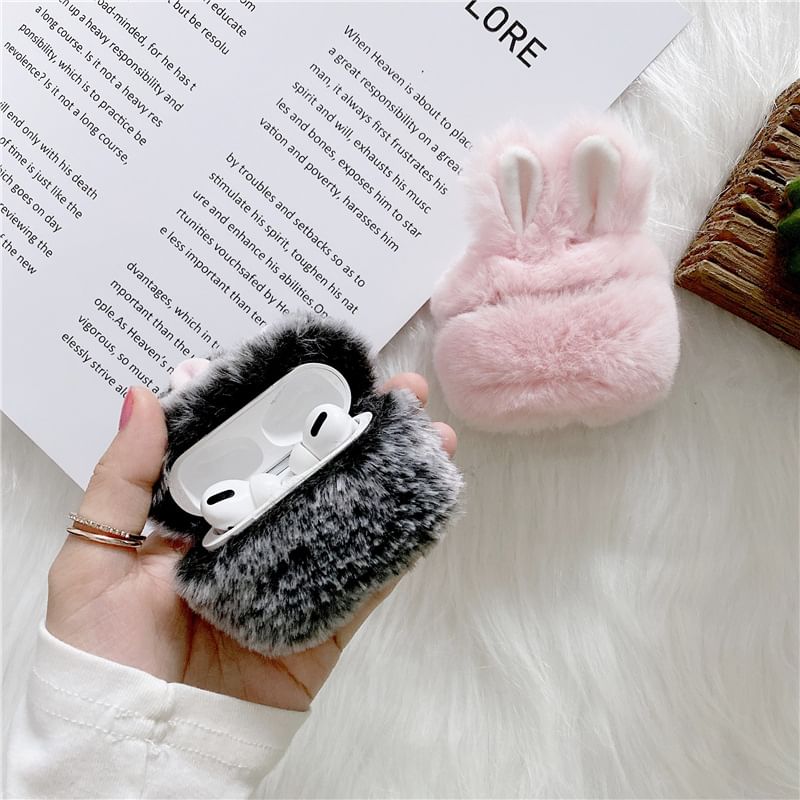 Rabbit Chenille AirPods / Pro Earphone Case Skin