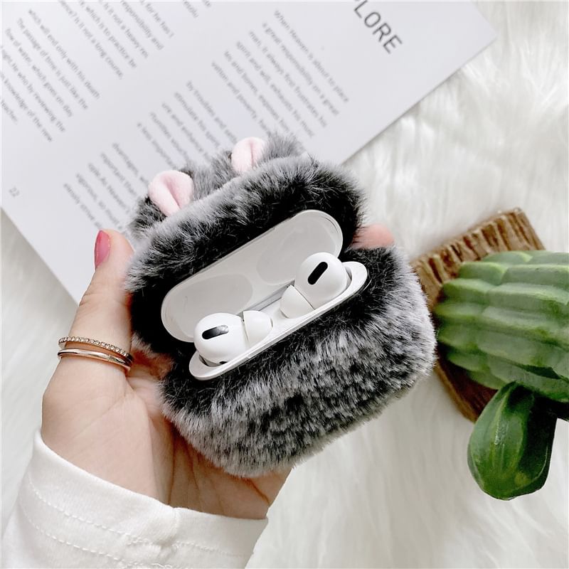 Rabbit Chenille AirPods / Pro Earphone Case Skin
