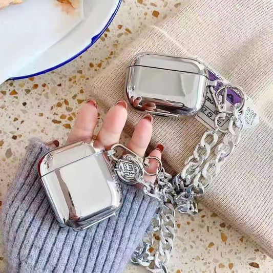 Mirrored Chunky Chain AirPods / Pro Earphone Case Skin