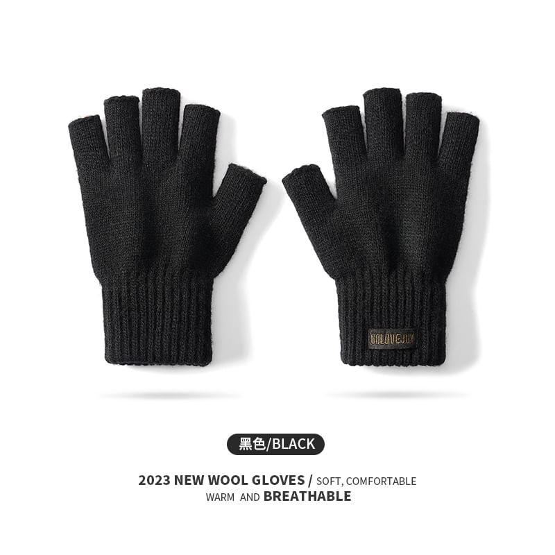 Fingerless Knit Gloves