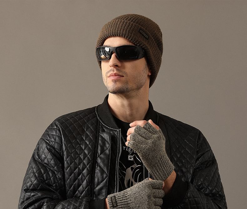 Fingerless Knit Gloves