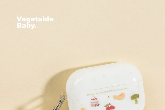 Food Smiley Face Print Airpods / ProEarphone Case