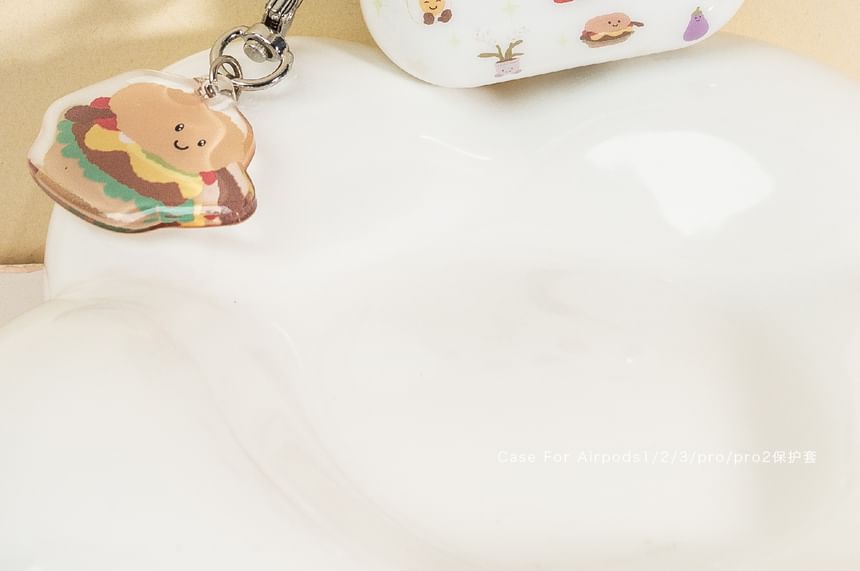 Food Smiley Face Print Airpods / ProEarphone Case