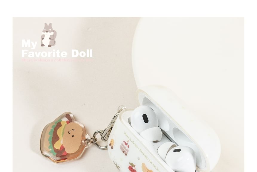 Food Smiley Face Print Airpods / ProEarphone Case