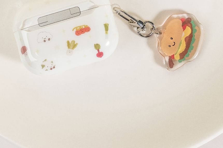 Food Smiley Face Print Airpods / ProEarphone Case