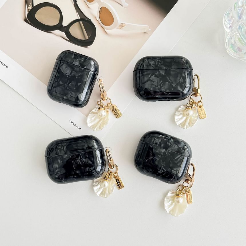 Shell Pattern AirPods / Pro Earphone Case Skin With Charm