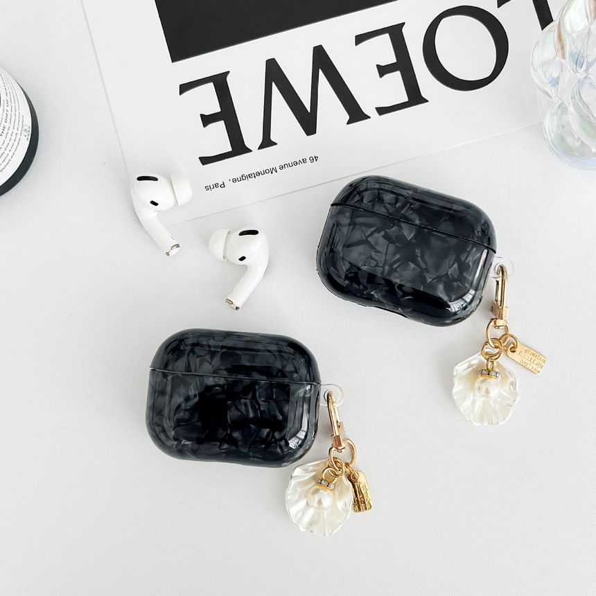 Shell Pattern AirPods / Pro Earphone Case Skin With Charm