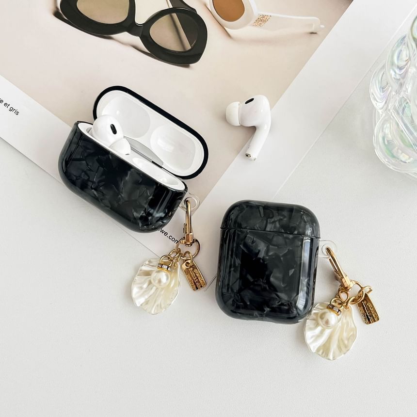 Shell Pattern AirPods / Pro Earphone Case Skin With Charm