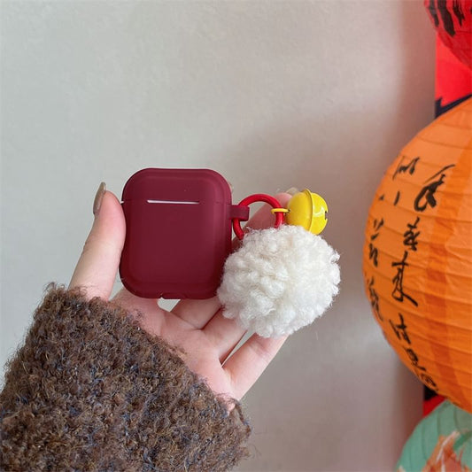 Plain Bell Pom Pom AirPods / Pro Earphone Case Skin