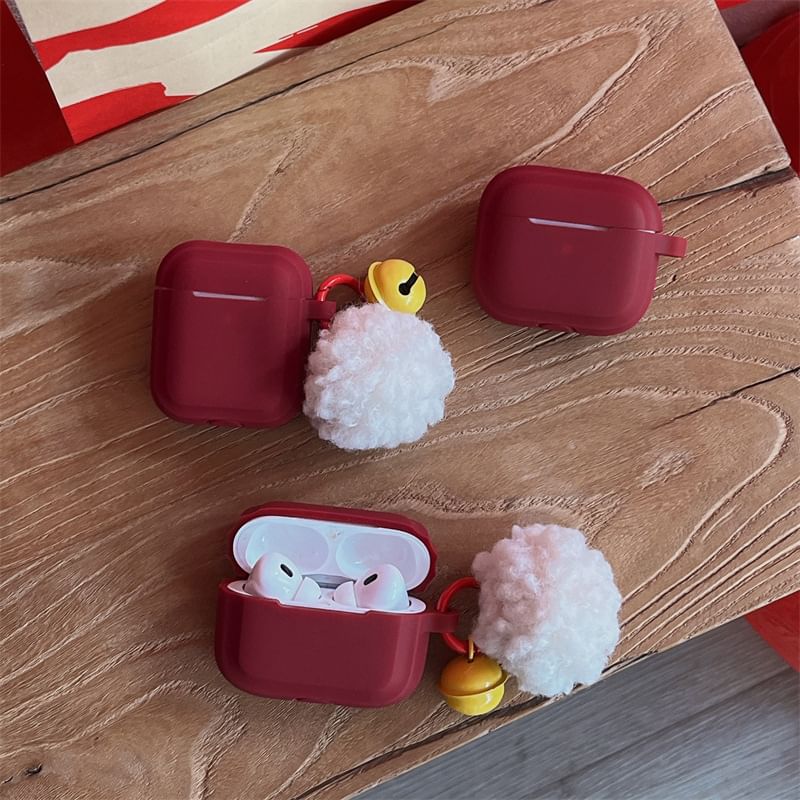 Plain Bell Pom Pom AirPods / Pro Earphone Case Skin