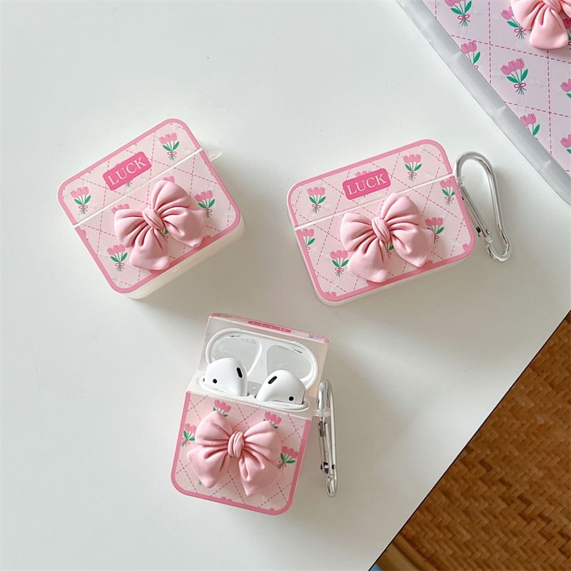 Bow Accent Print AirPods / Pro Earphone Case Skin