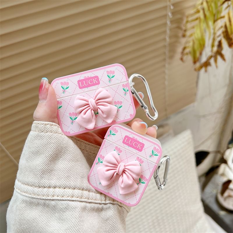 Bow Accent Print AirPods / Pro Earphone Case Skin