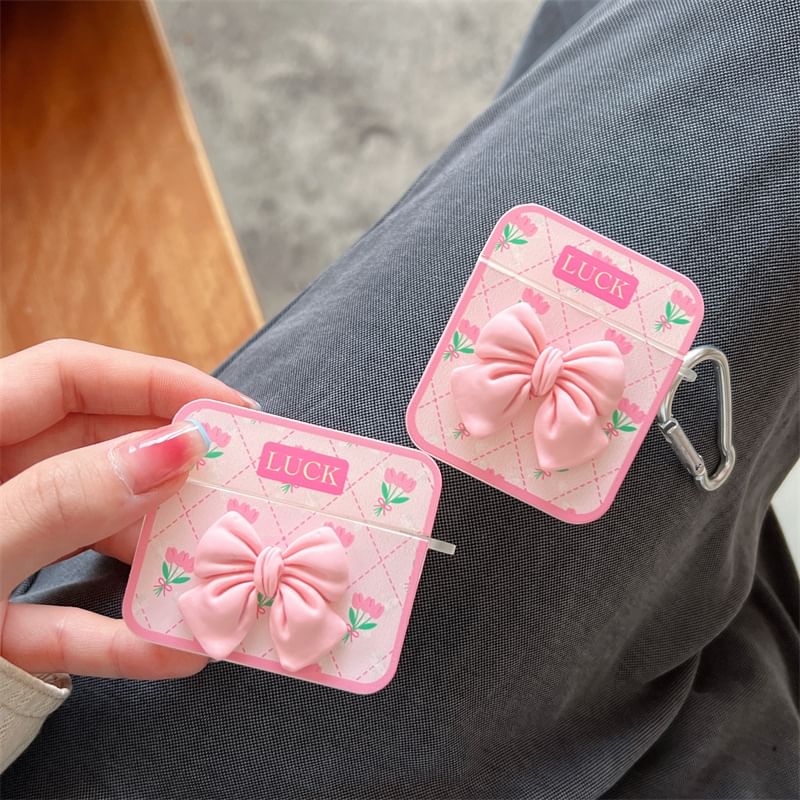 Bow Accent Print AirPods / Pro Earphone Case Skin