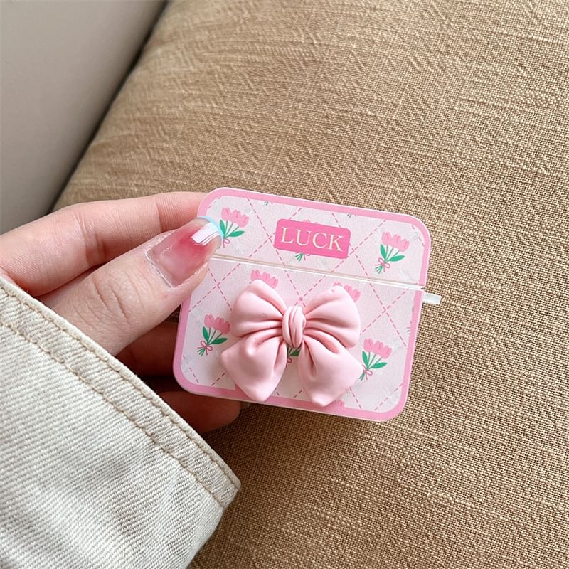 Bow Accent Print AirPods / Pro Earphone Case Skin