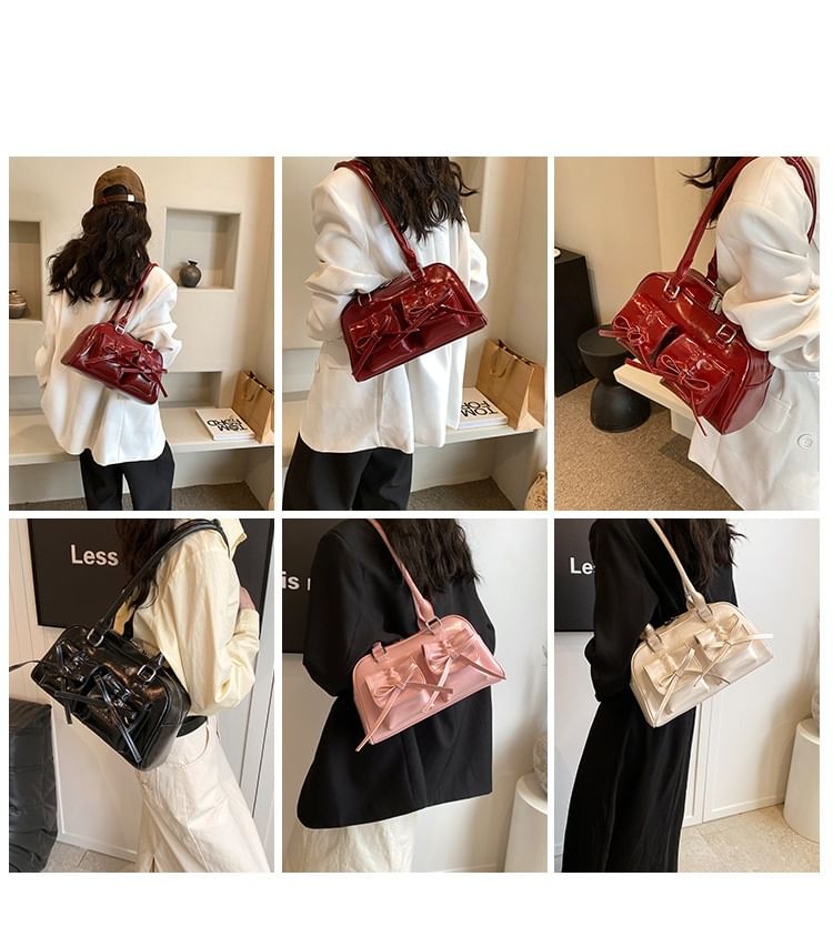 Bow Flap Bowler Bag