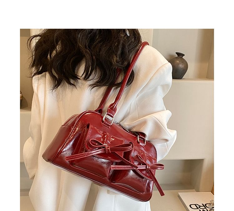 Bow Flap Bowler Bag
