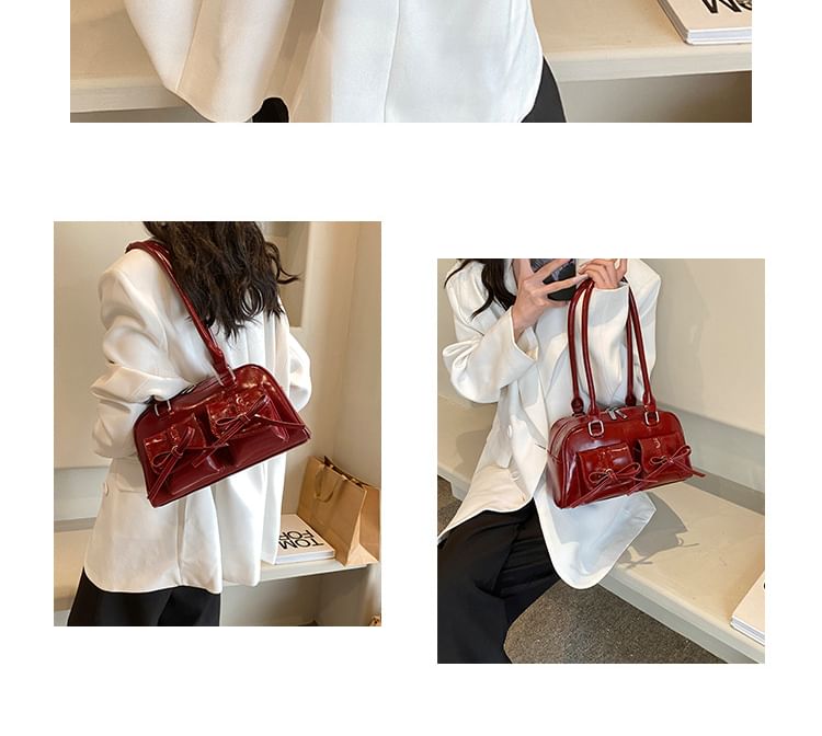 Bow Flap Bowler Bag