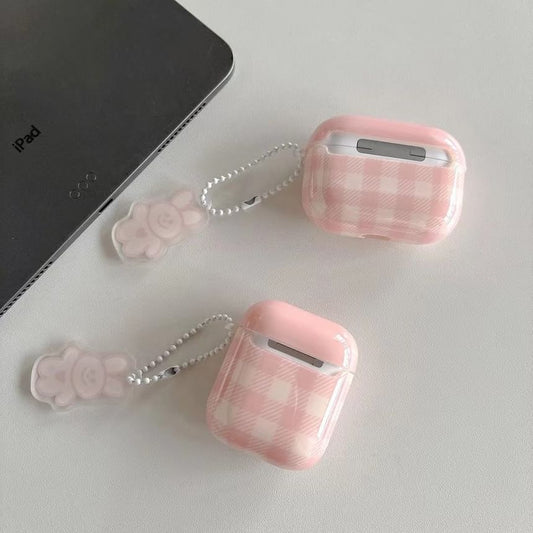 Rabbit Plaid AirPods / Pro Earphone Case Skin