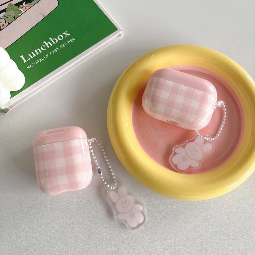 Rabbit Plaid AirPods / Pro Earphone Case Skin