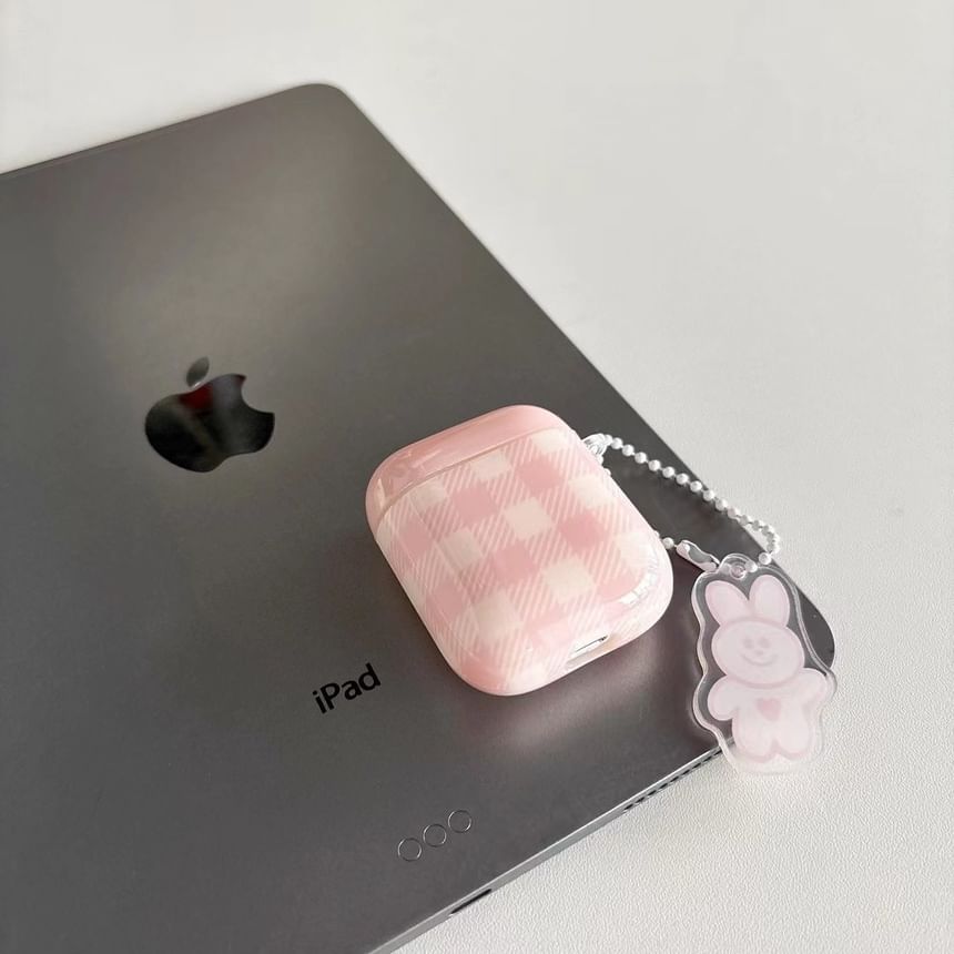 Rabbit Plaid AirPods / Pro Earphone Case Skin