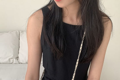 Bag Strap Heart Crossbody Quilted Chain