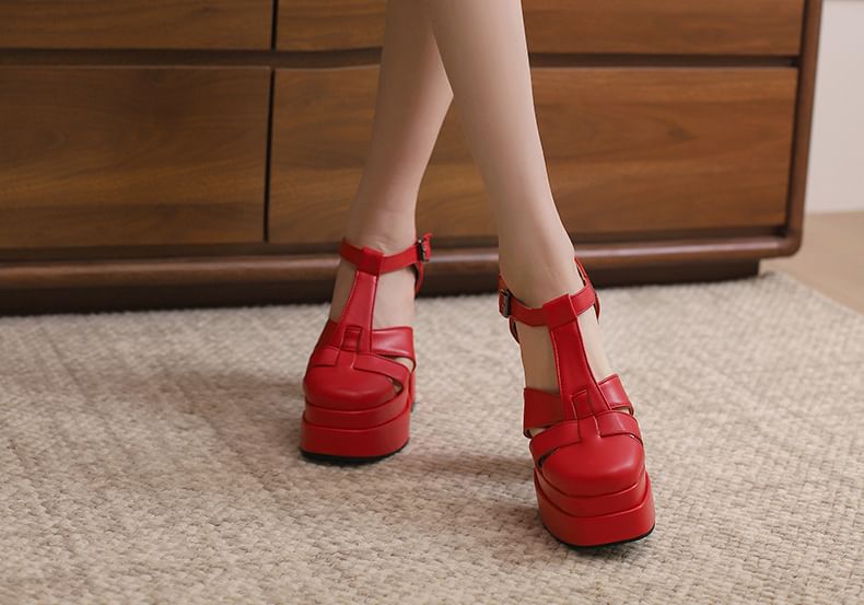 Platform Chunky Heel Sandals