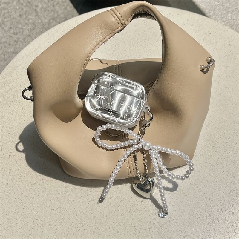 Bow Faux Pearl AirPods / Pro Earphone Case Skin