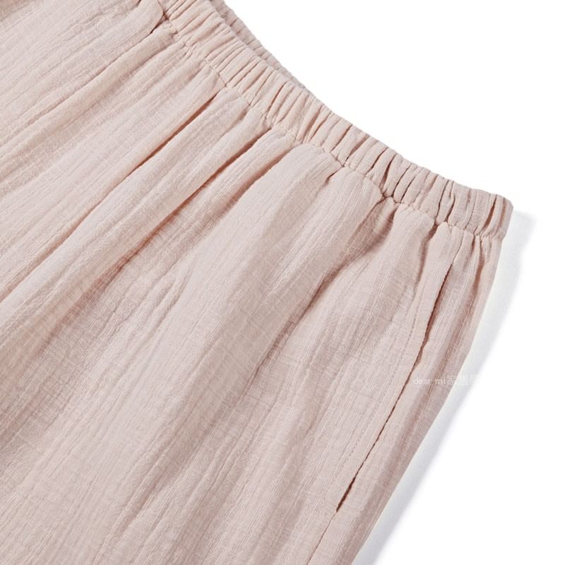 Couple Matching Pajama Set: Pocket Detail Shirt + Pants (Various Designs)